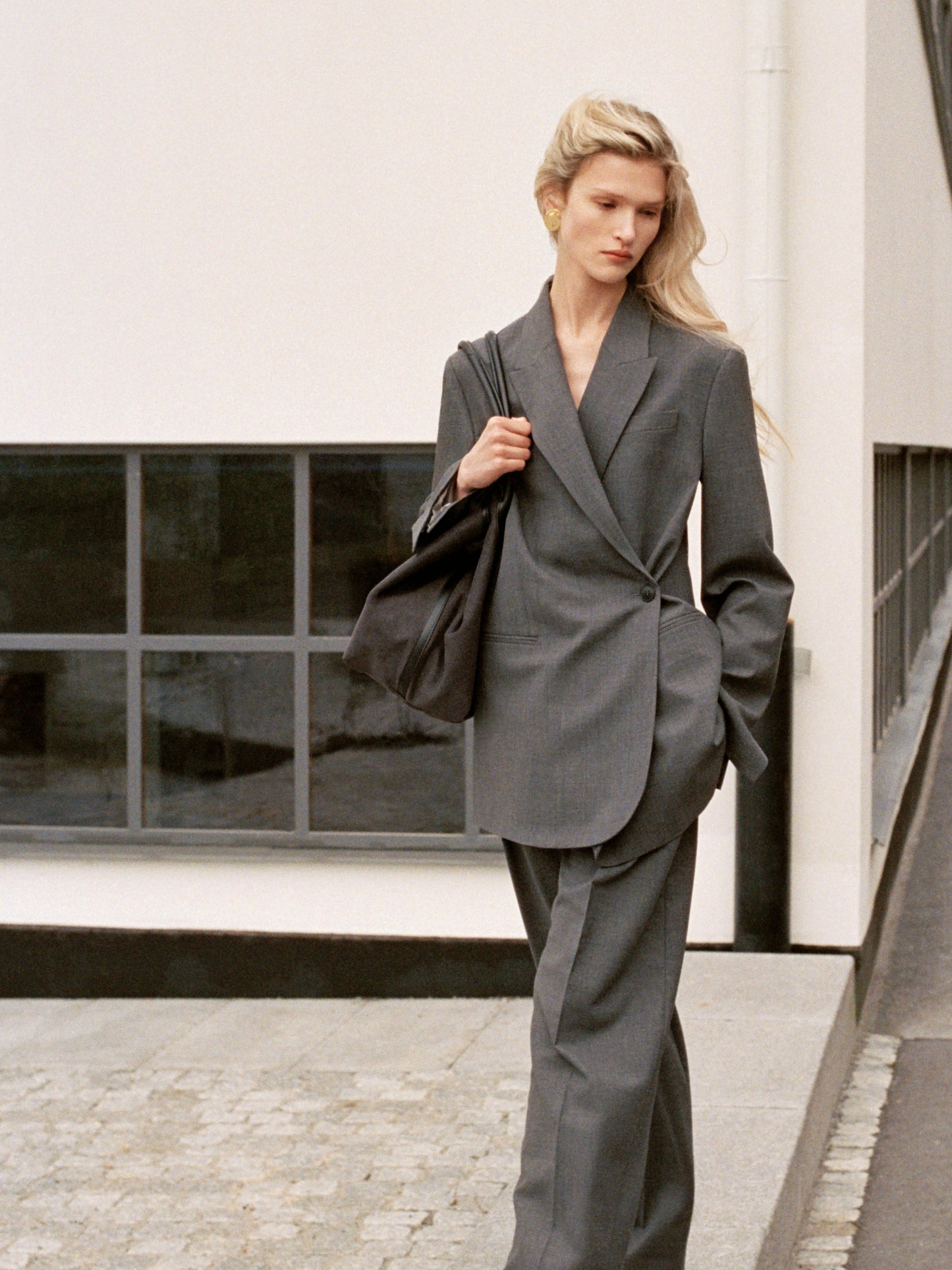 Pleated Wool-blend Trousers