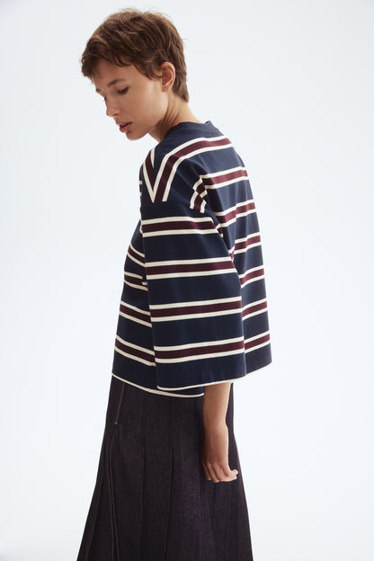 Loose-fit cotton top