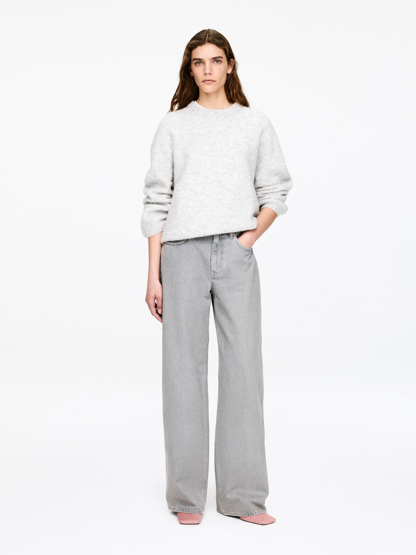 Pony-Hair Effect Leather Pumps