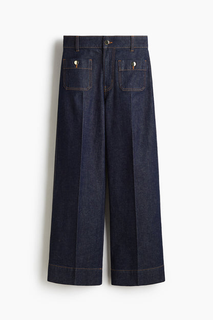 Wide High Ankle Jeans