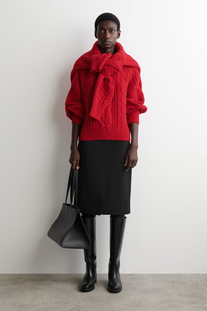 Cable-Knit Wool-Cashmere Jumper
