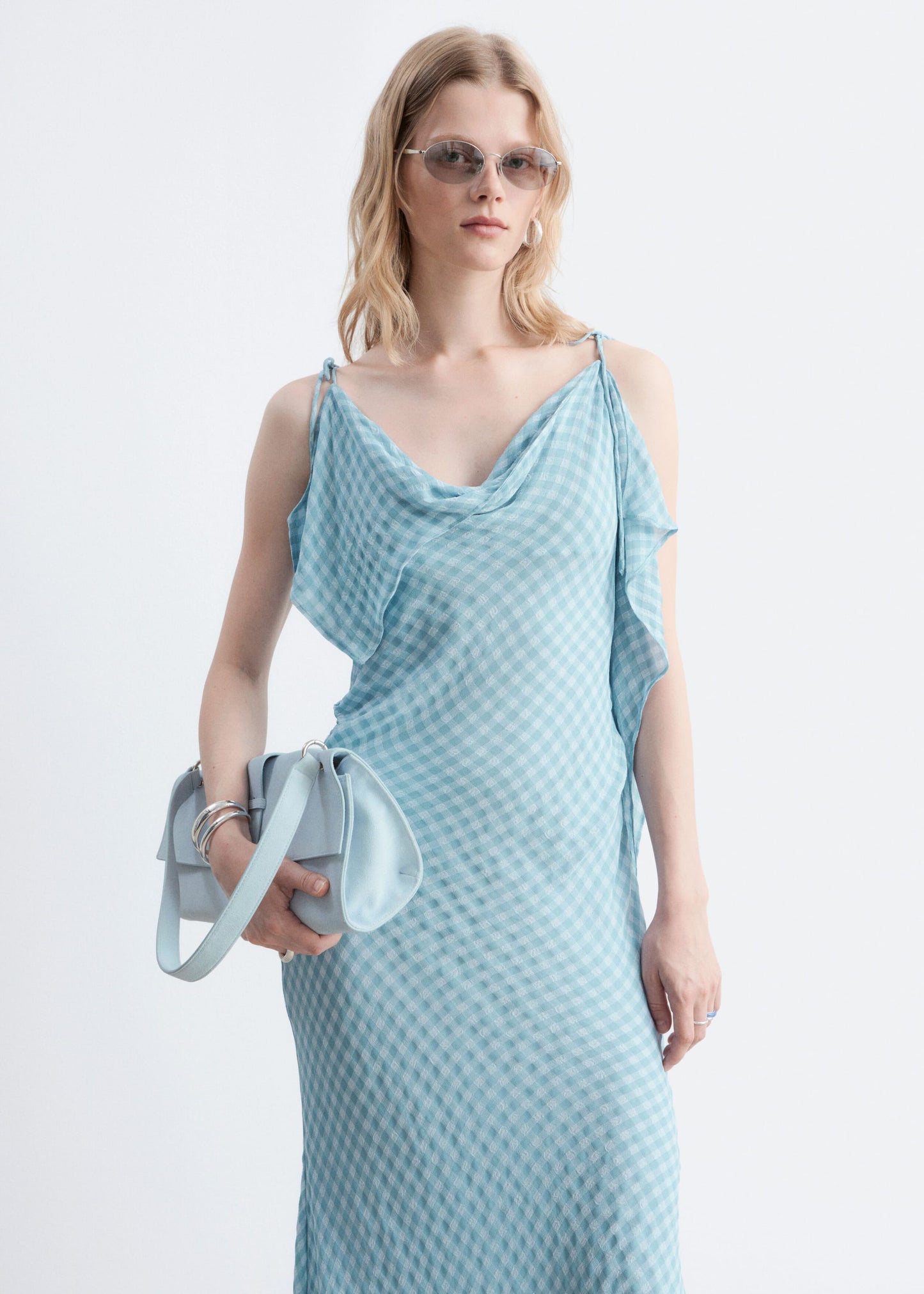 Draped Midi Dress