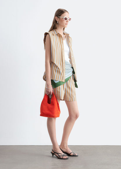 Pima Cotton Sleeveless Shirt