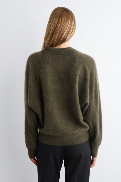 Brushed-Cashmere Polo Jumper
