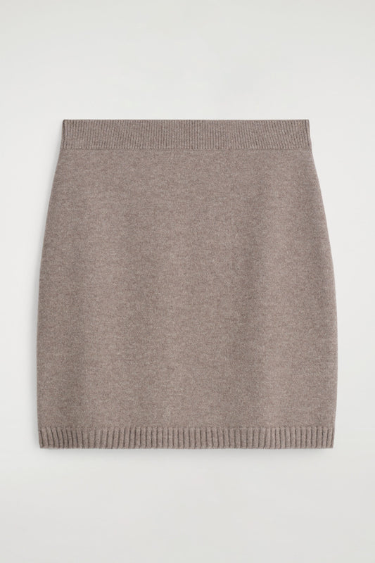 Merino Wool Mini Skirt