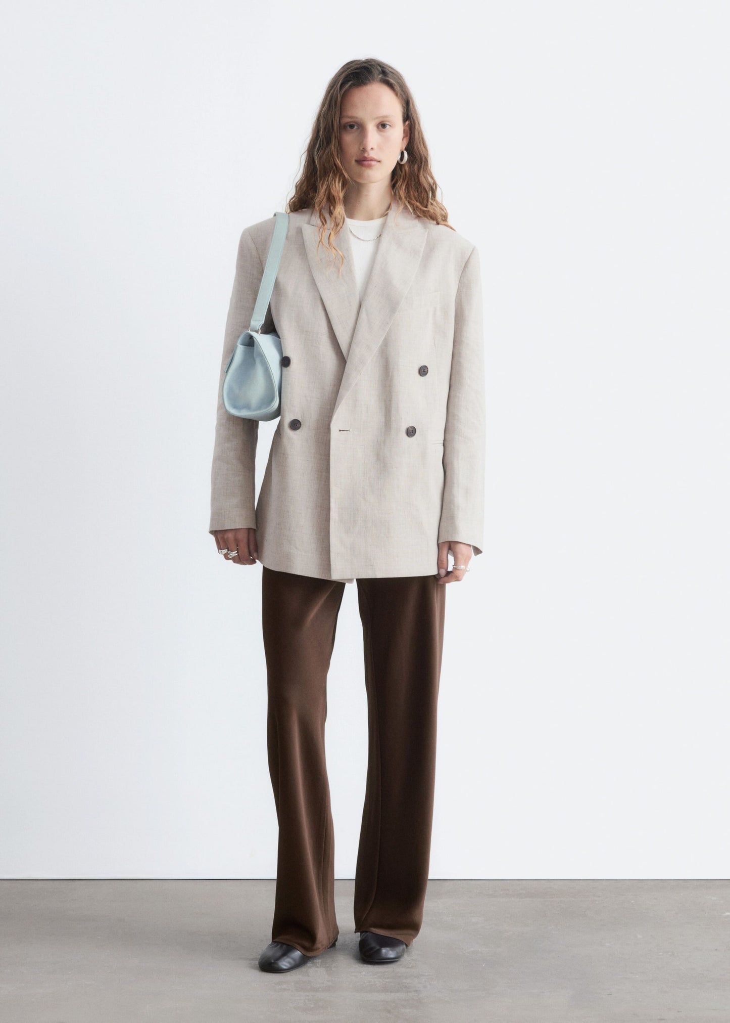 Relaxed Cotton-Linen Blazer
