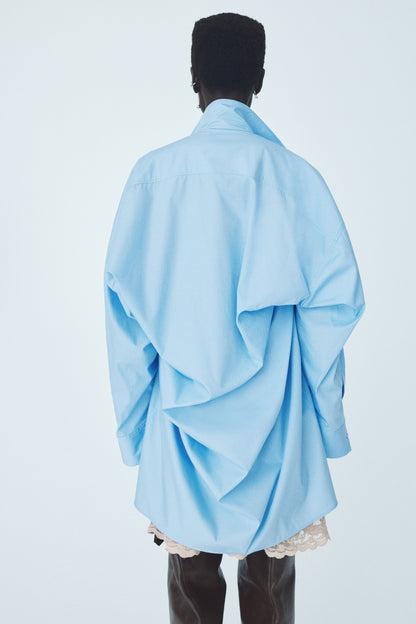 Oversized poplin shirt