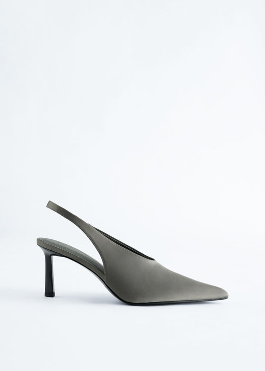 Satin Slingback Pumps