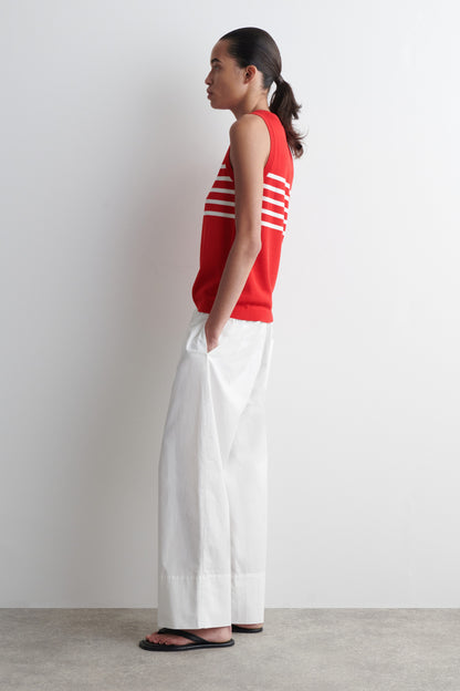 Striped Knitted Tank Top