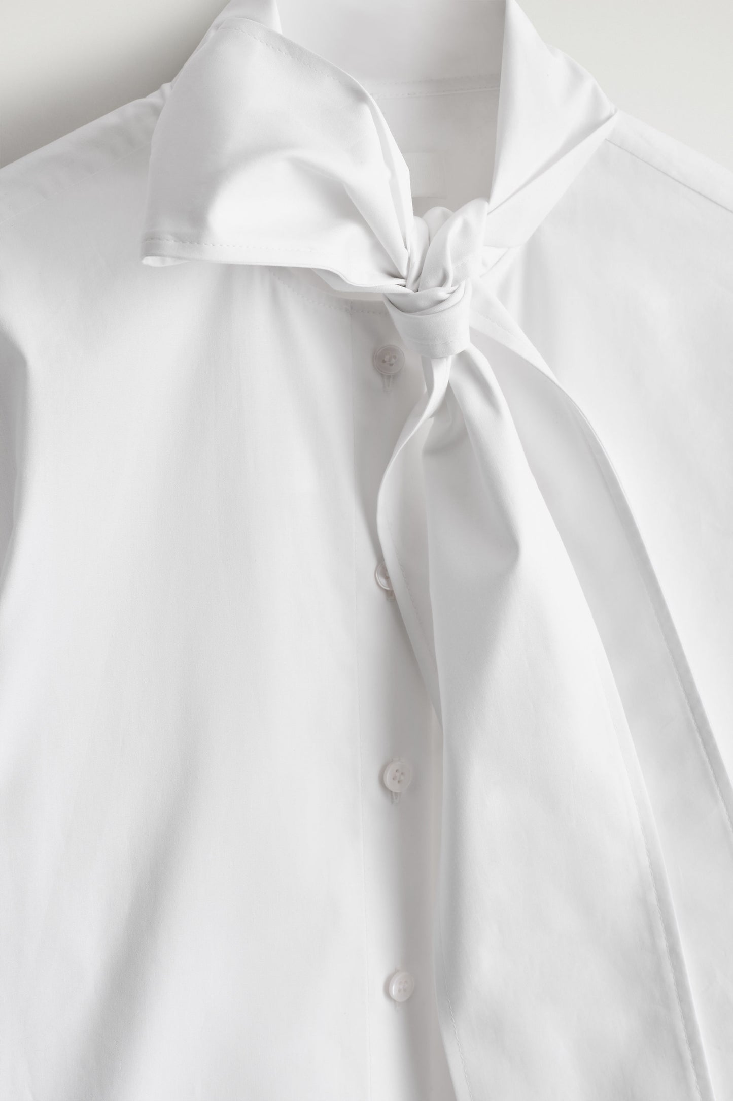 Bow-Detail Cotton Blouse