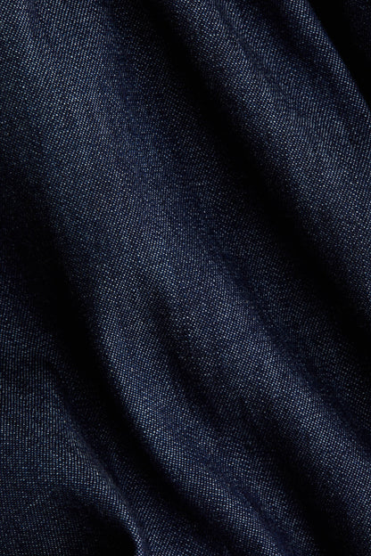 Flared denim skirt