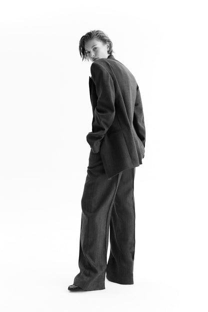 Double-breasted wool blazer