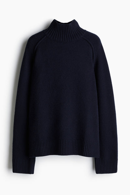 Cashmere-blend turtleneck jumper