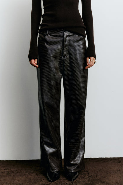Coated trousers