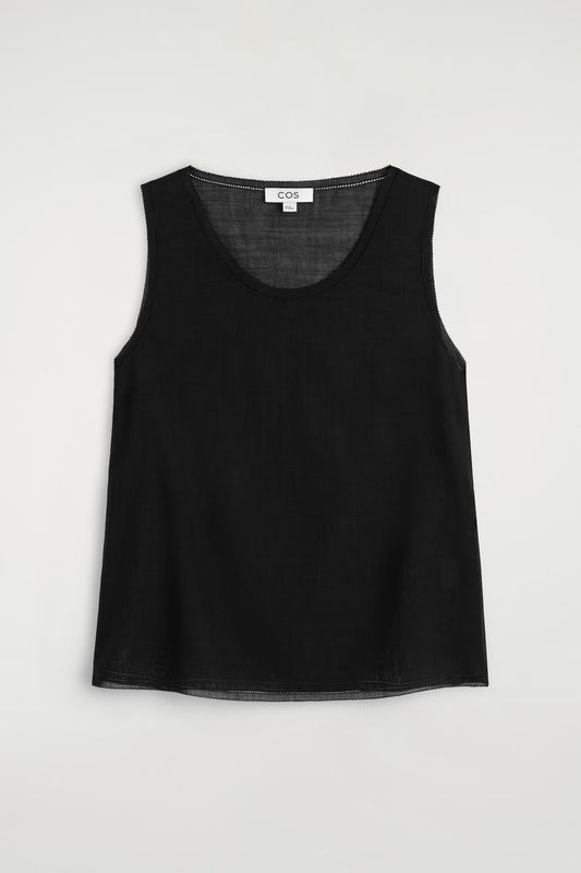 Semi-Sheer Layered Wool Top