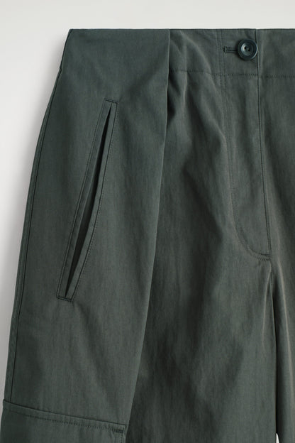 Utility Barrel-Leg Trousers