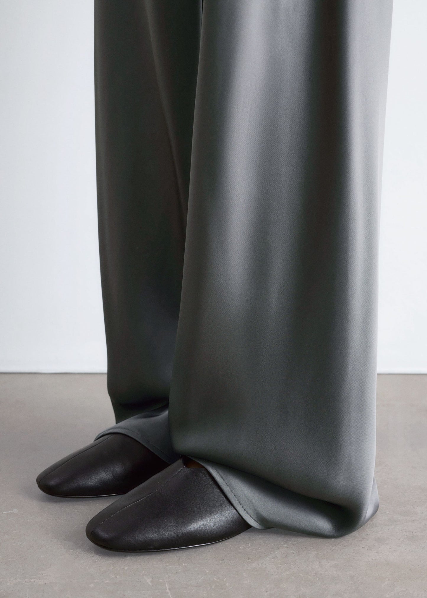 Drawstring Satin Trousers