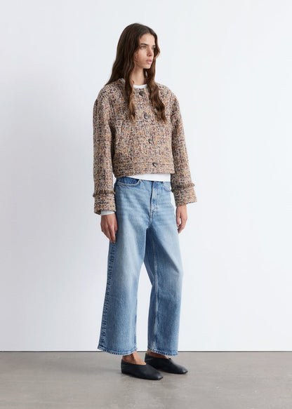 Cropped Bouclé Jacket