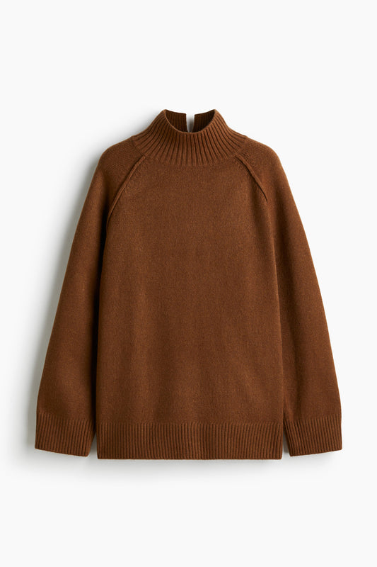 Oversized turtleneck jumper