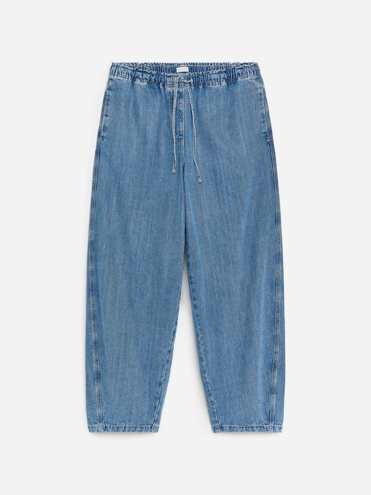 Pull-On Denim Trousers