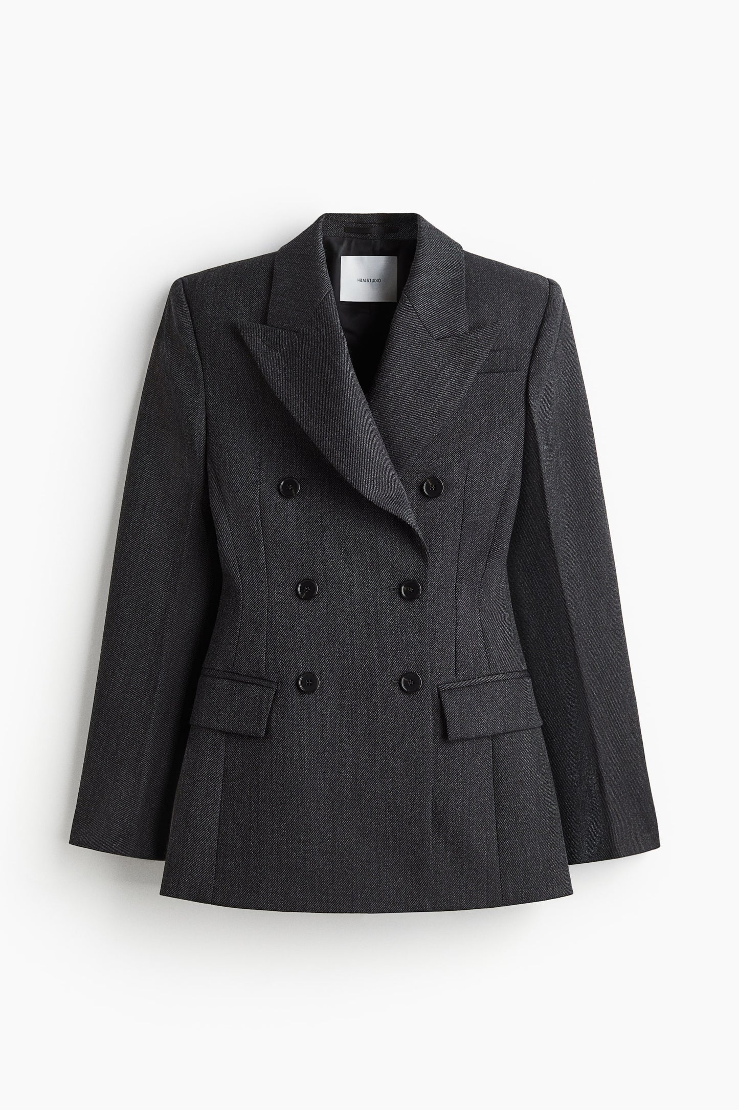 Double-breasted wool blazer