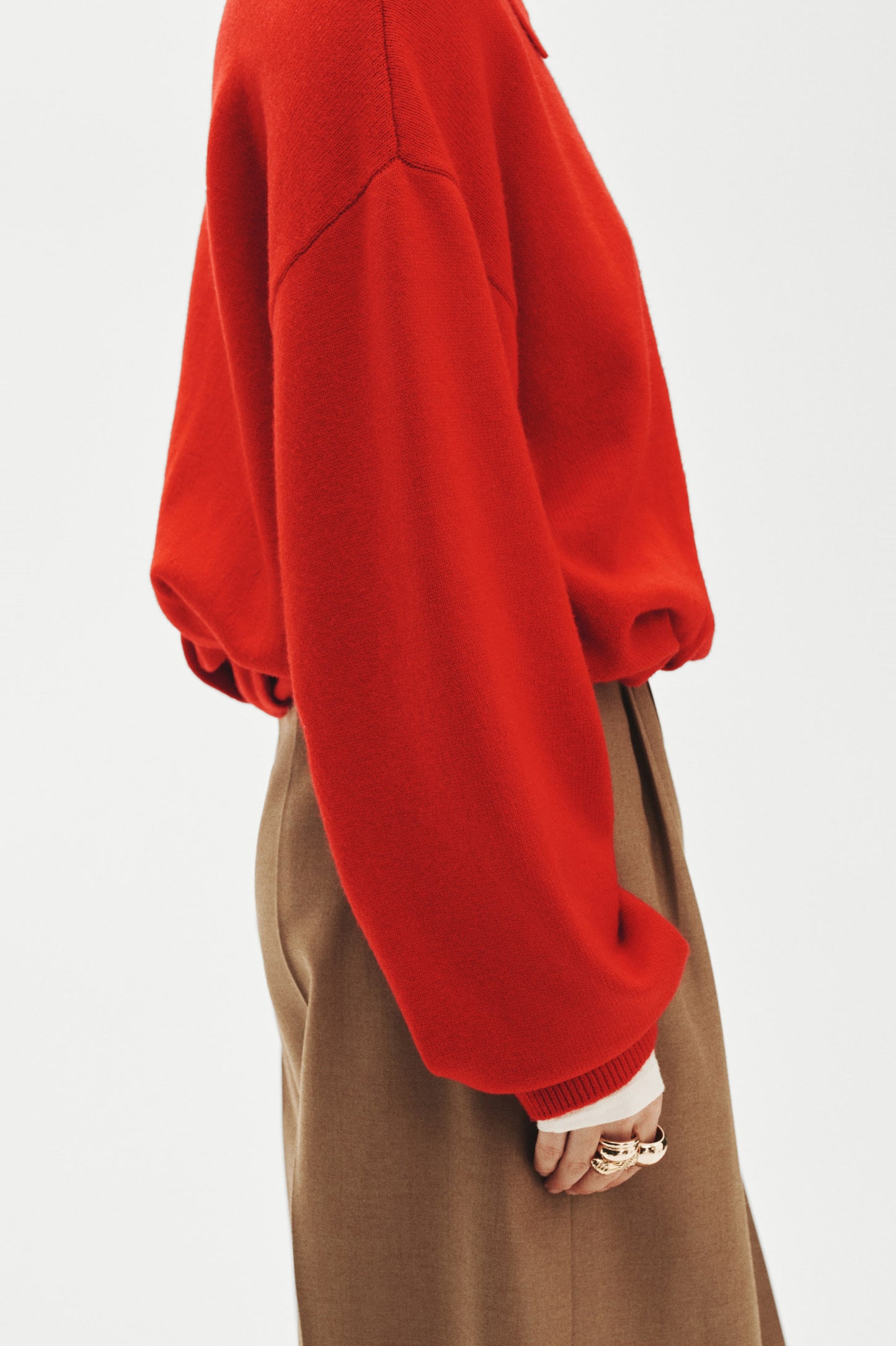 Oversized zip-through cardigan