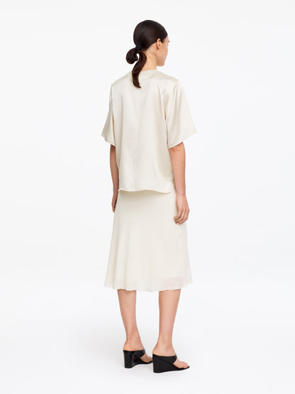 Silk Satin T-Shirt
