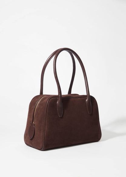 Suede Bowling Bag