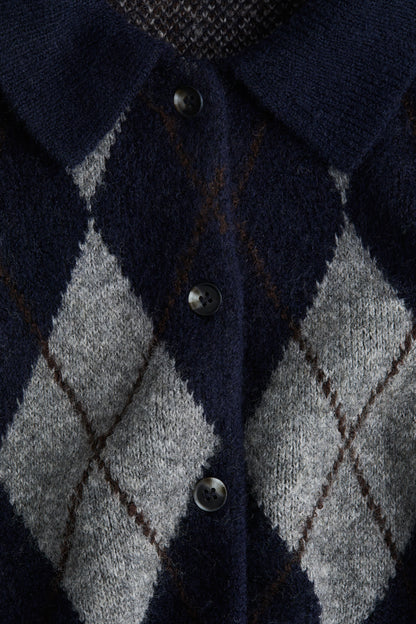 Collared cardigan