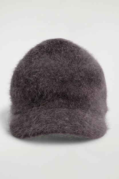 Brushed-Cashmere Baseball Cap