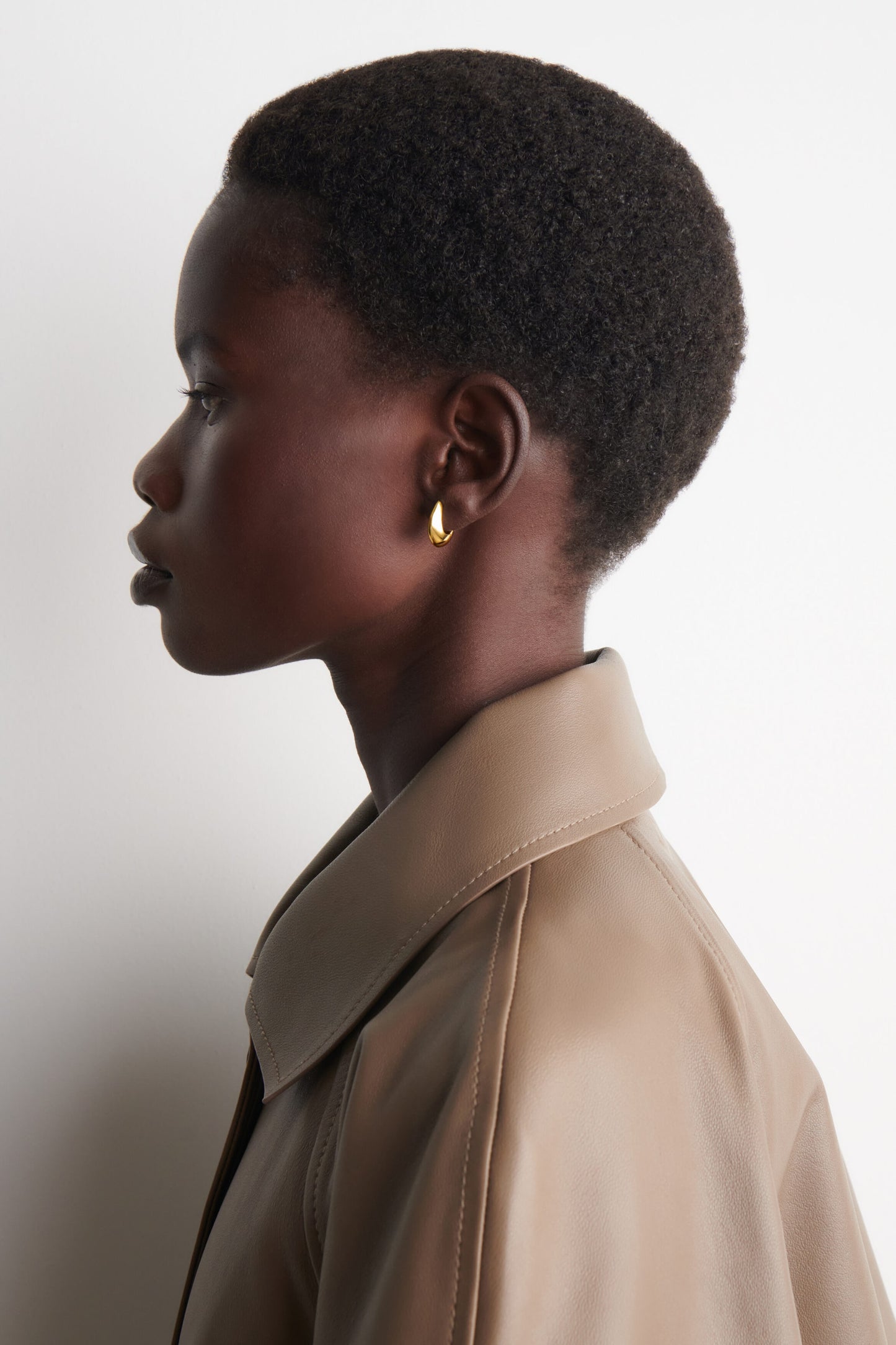 Domed Mini Hoop Earrings