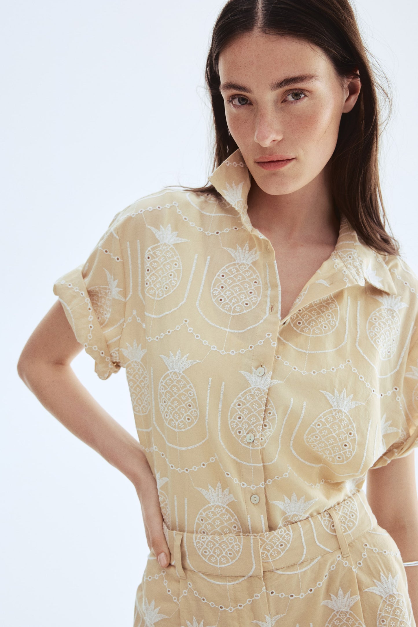 Broderie anglaise shirt