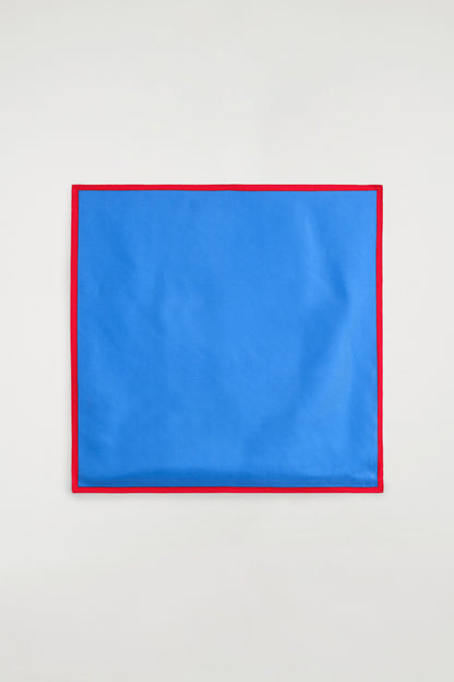 Contrast-Tipped Silk Scarf