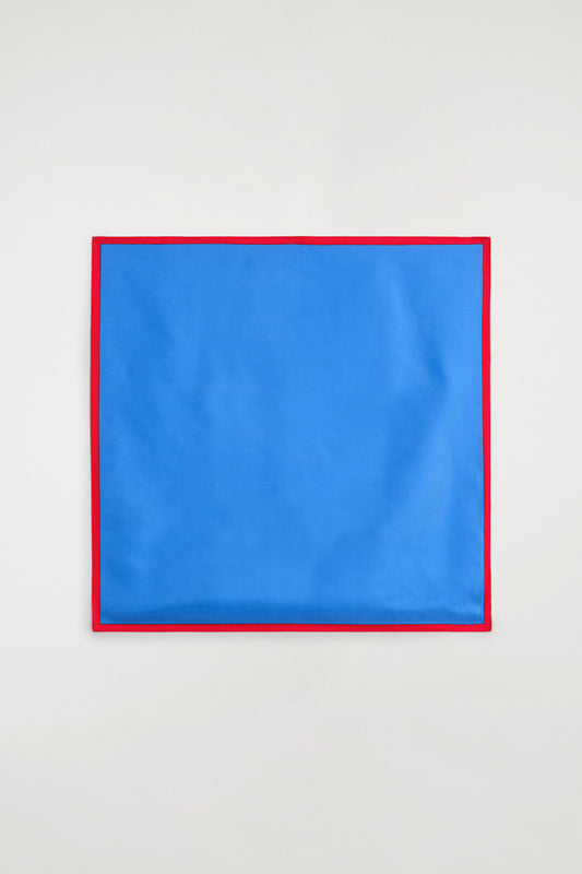 Contrast-Tipped Silk Scarf