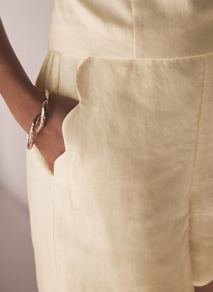 Gold Tone Twisted Bangle