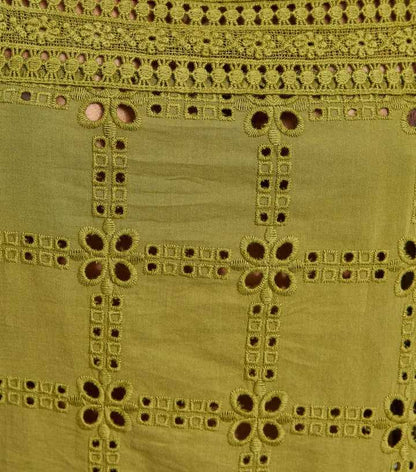 Green Cutwork Cami Top