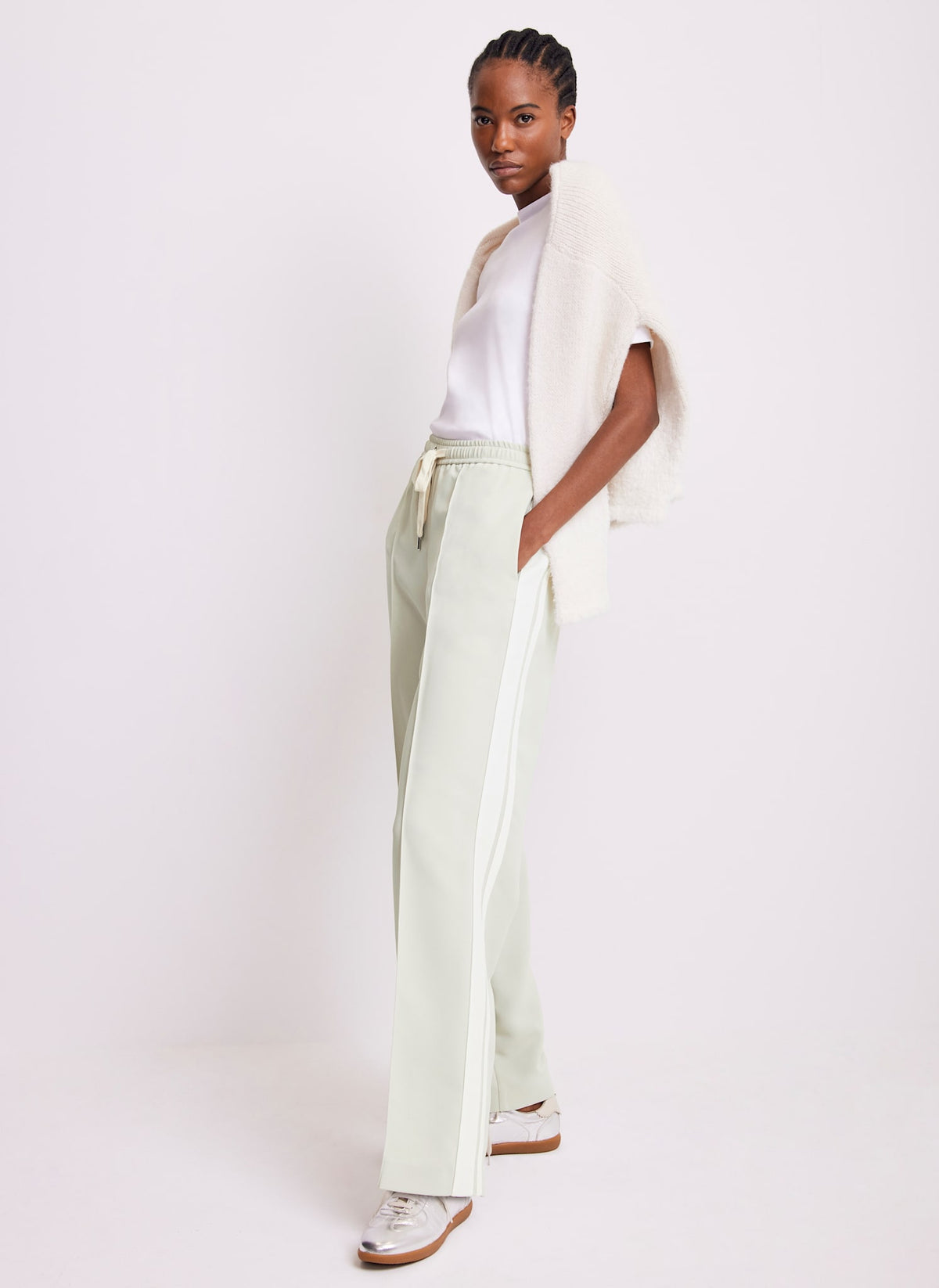 Green Side Stripe Trousers