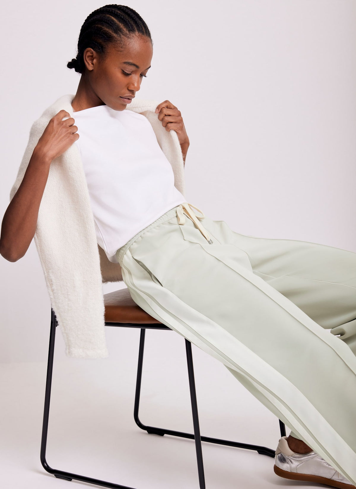 Green Side Stripe Trousers