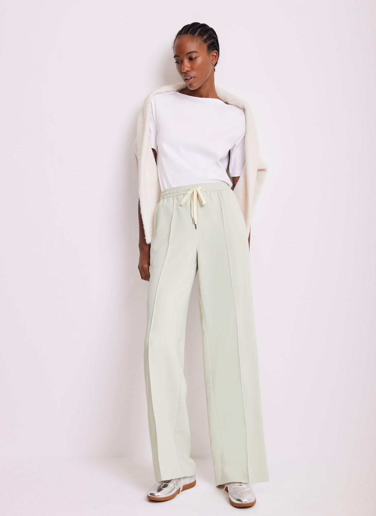Green Side Stripe Trousers