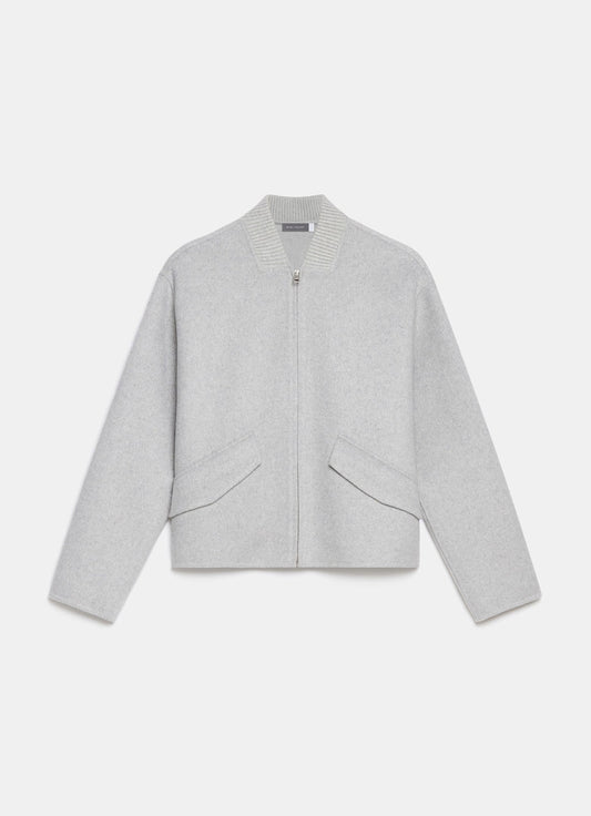 Grey Minimalist Wool Jacket