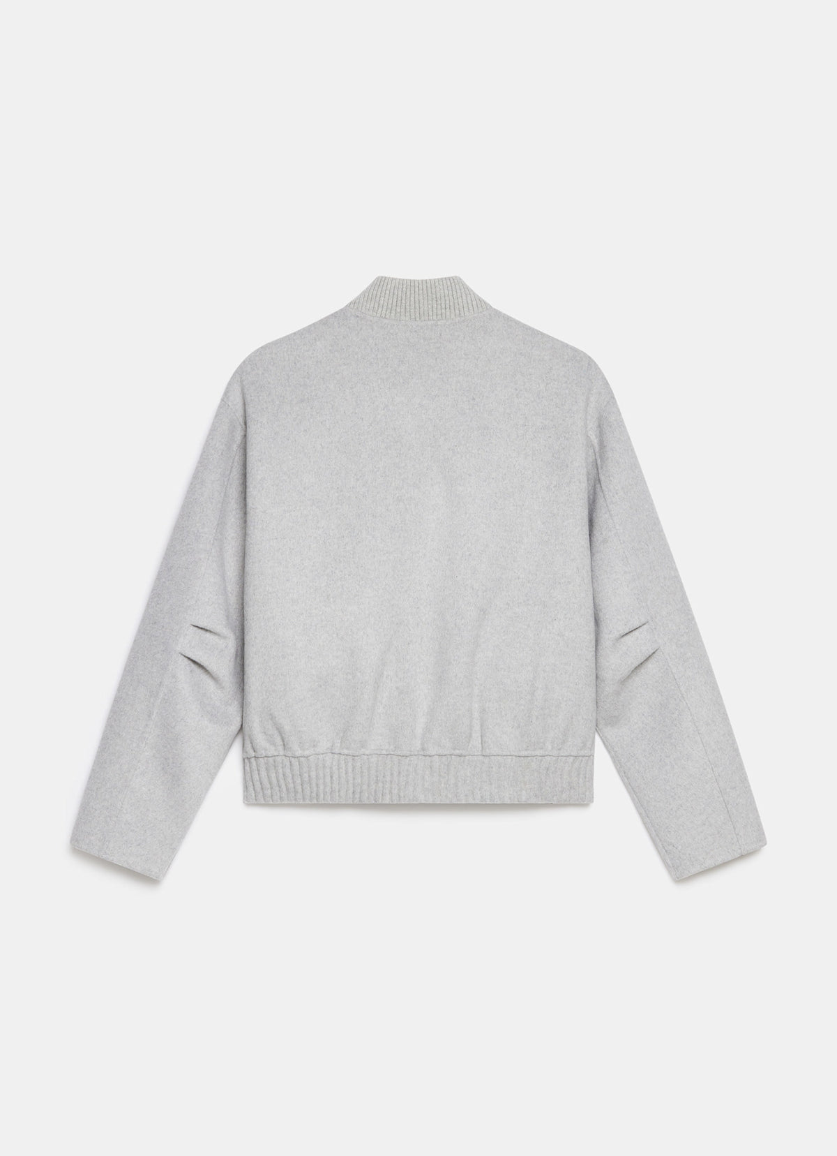 Grey Minimalist Wool Jacket