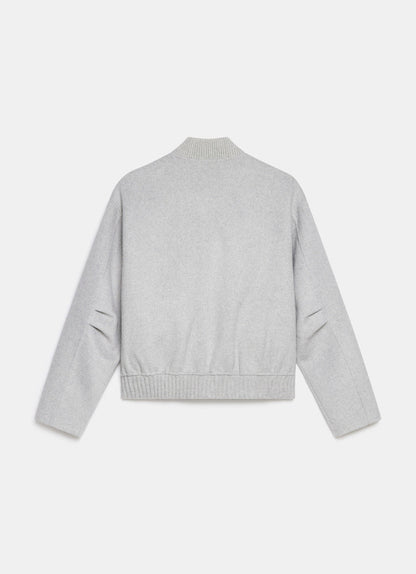 Grey Minimalist Wool Jacket