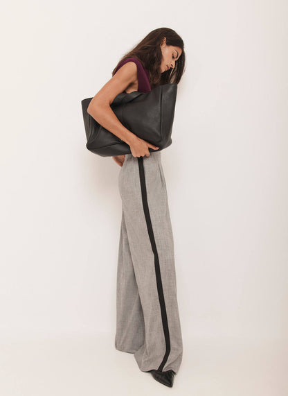 Grey Wide Leg Trousers