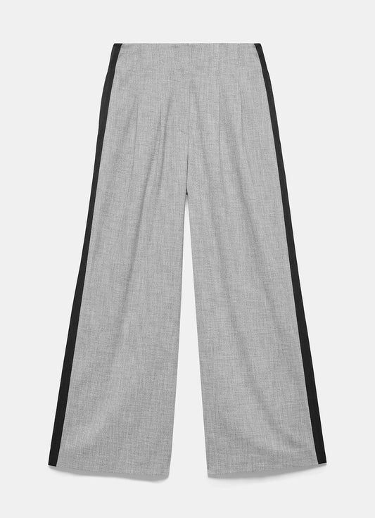 Grey Wide Leg Trousers