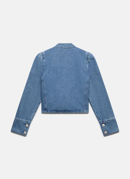 Indigo Wash Denim Military Jacket