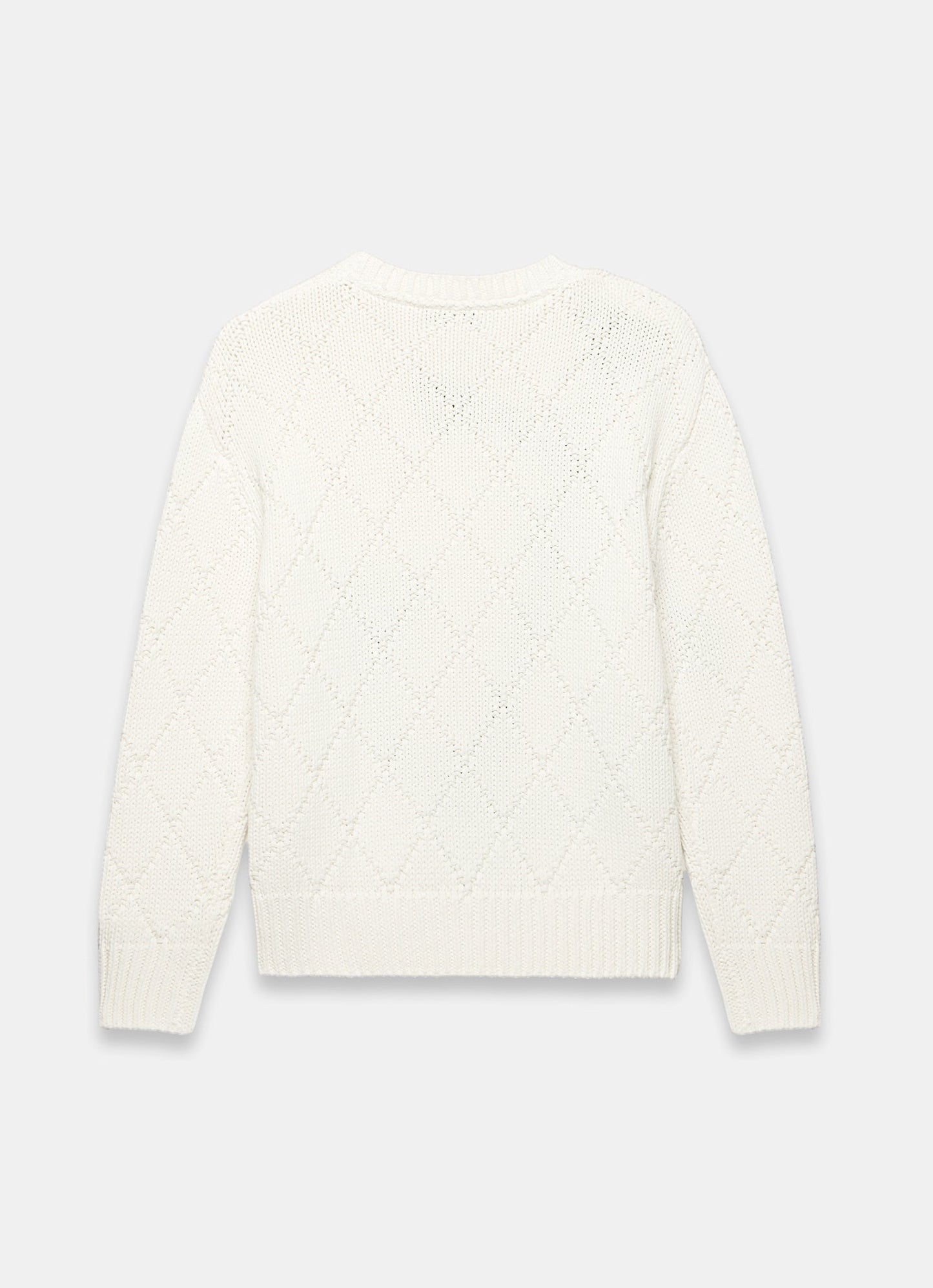 Neutral Cotton Blend Anchor Jumper