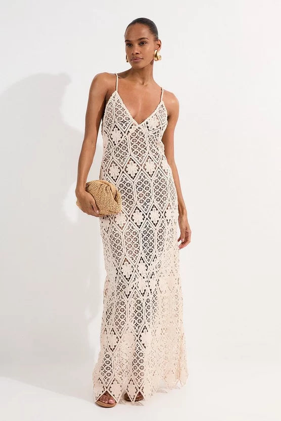 Beach Crochet Maxi Dress