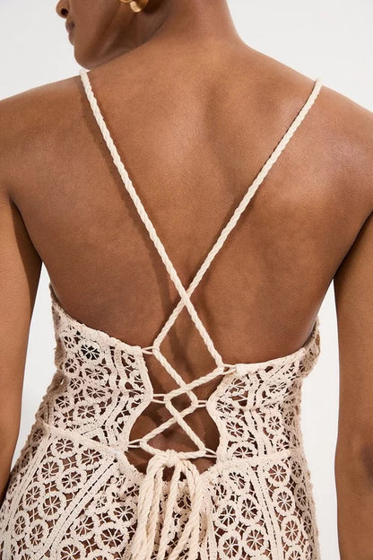 Beach Crochet Maxi Dress