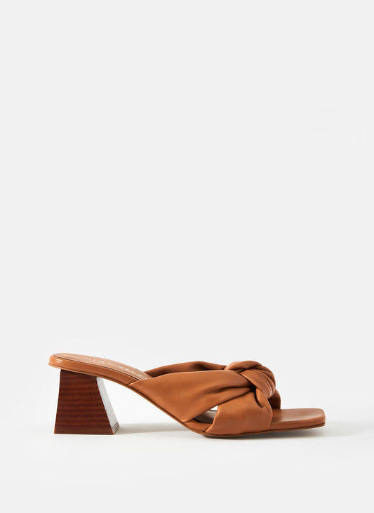 Jen Tan Leather Knot Mules