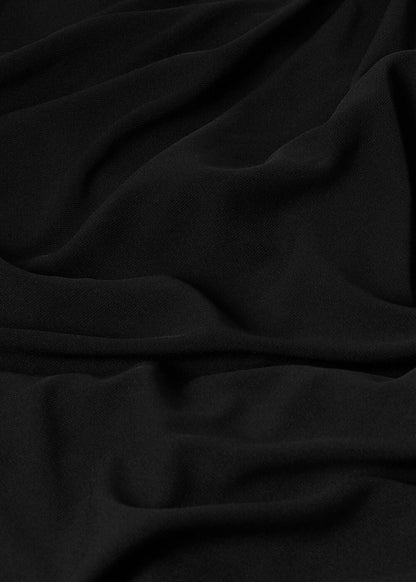 Black Jersey Sheer Underlayer Dress